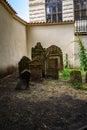 Old Jewish Cemetery Prague in Czech Republic. Royalty Free Stock Photo