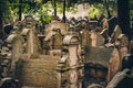 Old Jewish Cemetery Prague in Czech Republic. Royalty Free Stock Photo