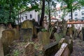 Old Jewish Cemetery Prague in Czech Republic. Royalty Free Stock Photo