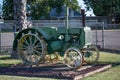 Old John Deere tractor on display