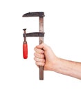 Old joiner clamp Royalty Free Stock Photo