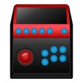 Old joystick icon cartoon vector. Gamepad controller