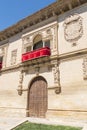 Old justice house and jail facade detail, now City Hall, Baeza, Royalty Free Stock Photo