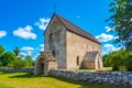 Old Kalla church at oland island in Sweden