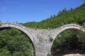 Kalogeriko arched stone bridge detail Zagoria Greece
