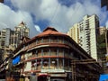 Old Kalyan building chawl mass urban housing ; Bandu Khadilkar road Kandawadi Girgaon ; Charni Road Royalty Free Stock Photo