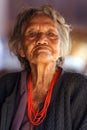 Old Karen tribe woman