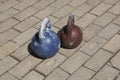 Old Kettle bells used for crossfit training