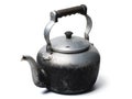 Old kettle isolated on white background. objec for graphic designer Royalty Free Stock Photo