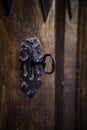 Old key in lock Royalty Free Stock Photo