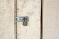 Old key locker at the wodden door Royalty Free Stock Photo