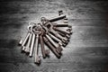 Old Key Ring Keys Royalty Free Stock Photo