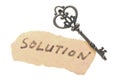 Old key and solution word