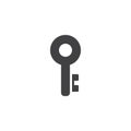 Old key vector icon Royalty Free Stock Photo