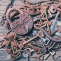 Old keys Royalty Free Stock Photo