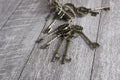 Old keys set Royalty Free Stock Photo