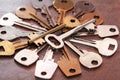 Old Keys Set Royalty Free Stock Photo