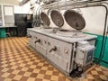 Old kitchen in a disused bunker of the Maginot line Royalty Free Stock Photo