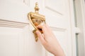 The old knock door Royalty Free Stock Photo