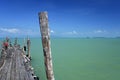 Old koh phangan ferry pier koh samui Royalty Free Stock Photo