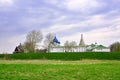 The old Kremlin behind the earthen rampart Royalty Free Stock Photo