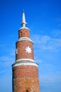 Old Kremlin tower decorated by stars. Kolomna, Russia Royalty Free Stock Photo