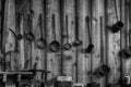 Old Ladles Hang on Wall