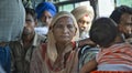 Old lady on the bus from Amritsar to Wagah border