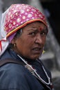 Old Lady from from Jama Masjid, New Delhi Royalty Free Stock Photo