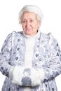 Old Lady- Snow Maiden Royalty Free Stock Photo