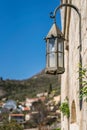 Old lamp in the Stari Bar ruins in Montenegro Royalty Free Stock Photo