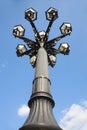 The old lamp in the streets Royalty Free Stock Photo