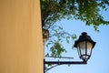 Old lamp to light the streets of Pelourinho Royalty Free Stock Photo