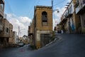 The old lanes and Suburbs in As-salt the west of Jordan Royalty Free Stock Photo