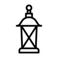 Old lantern line icon Royalty Free Stock Photo