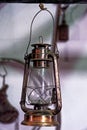 Old Lantern - Vintage Oil Gas Lamp Royalty Free Stock Photo