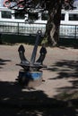 Old large boat anchor Royalty Free Stock Photo
