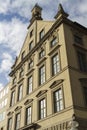 Old large building front, Munich. Royalty Free Stock Photo