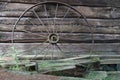 Old and large iron wheel