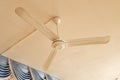 Old large three blade ceiling fan