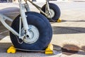 Old Large Tires On Obsolete Aircraft