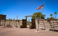 Old Las Vegas Mormon Fort entrance arch Royalty Free Stock Photo