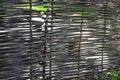 Old lath fence made of willow rods. Natural background. Royalty Free Stock Photo
