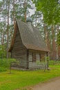 Old wooden chutch in Latvia Royalty Free Stock Photo