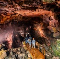 Old Lava cave in Iceland open for tourists