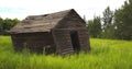 Old leaning farm shed Royalty Free Stock Photo