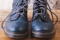 Old leather boots Royalty Free Stock Photo