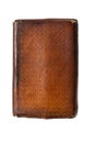 Old leather bound book isolated Royalty Free Stock Photo