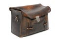 Old leather briefcase Royalty Free Stock Photo