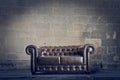 Old leather sofa Royalty Free Stock Photo